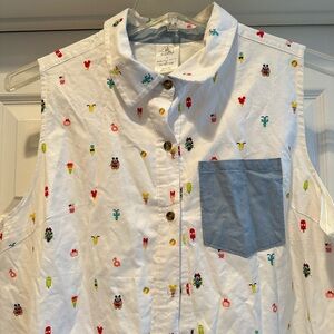 Women’s Disney shirt dress size XL with ice cream pattern